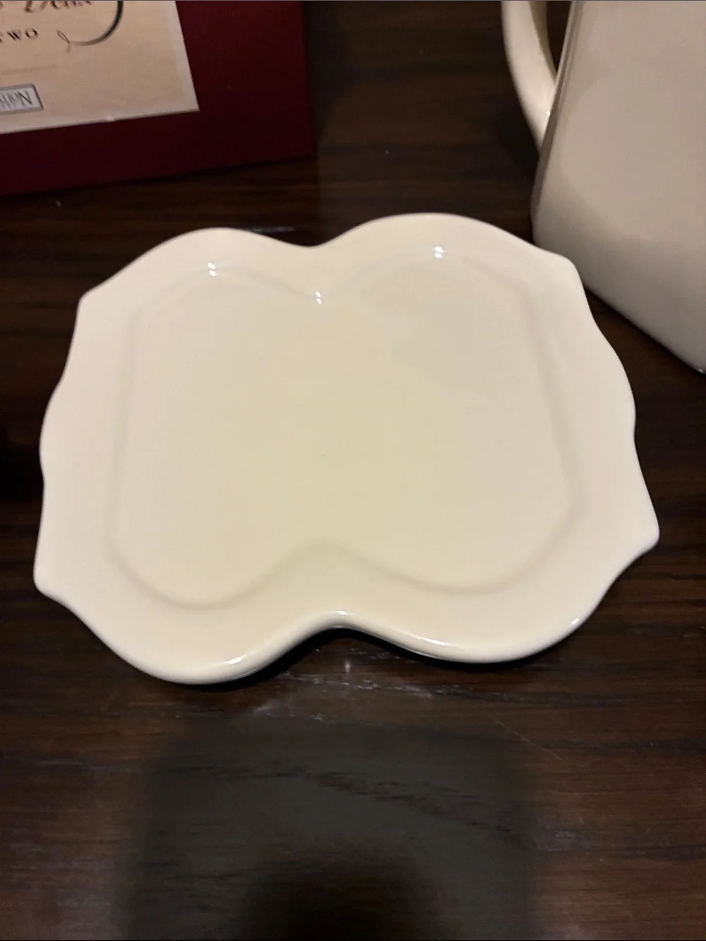 Restoration Hardware Cream Stoneware Tea-for-Two Set with Box